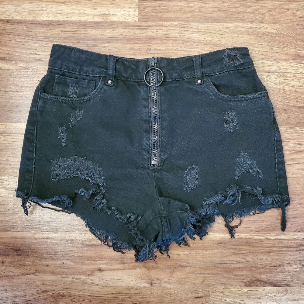 Forever 21 Jean Shorts Size Medium Cutoff Distressed